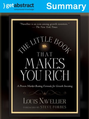 cover image of The Little Book That Makes You Rich (Summary)